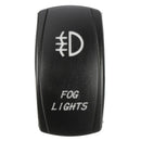 12V Led Fog Light Rocker On/Off Switch Wiring Harness 40A Relay Fuse Red