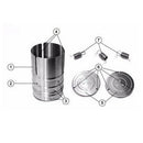 Ham Maker Stainless Steel Meat Press for Making Healthy Homemade 14.5cm Dia.