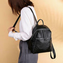 Women Backpack PU Leather Shoulder Bag Student Girls Travel School Bags