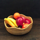 Oval Wicker Woven Basket Bread Basket Serving Basket,10.2Inch Storage Baske