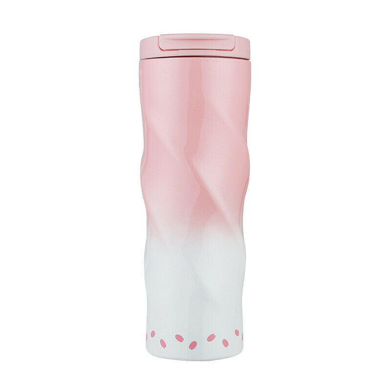 500Ml Coffee Insulation Cup Stainless Steel Spiral Vacuum Flask Portable Gr Z5T8