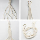 4 Pcs Macrame Plant Hanger Set Hanging Planter Handmade Cotton Rope For Ind W4N6