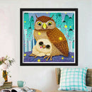 5D DIY Full Drill Diamond Painting Owls Cross Stitch Embroidery Ornaments