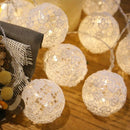 Led Light String Lace 20Leds Holiday Lights Fairy Garland Christmas Wedding Z5V3