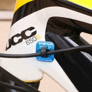 5pcs Bike Brake Cable Guide Clips Aluminium Alloy C Buckles Clamp (Blue) A
