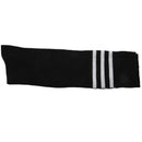 Old School White Stripe on Black Knee High Athletic Sports Tube Sock / Grea K6W3