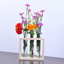 Wall Hanging Flower Vase Bottle in Wood Stand Terrarium Home Party Wedding Decor