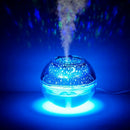Usb Crystal Night Lamp Projector 500Ml Air Humidifier Desktop Aroma Diffuse