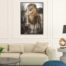 5D DIY Full Drill Diamond Painting Lion Desert Cross Stitch Embroidery Kits