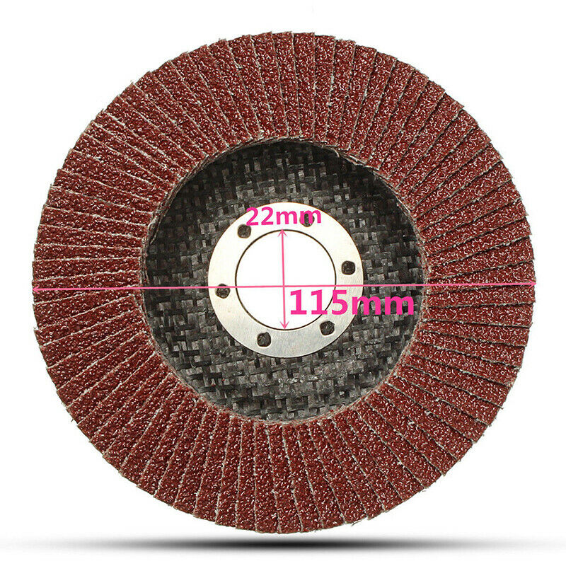 115mm/4.5'' Flap Wheels Grinding Sanding Discs 60 Grit Angle Grinder 3c