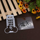2pcs/set Silicone Transparent Seals Clear Stamps+Cutting Die for DIY Album