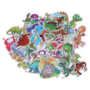 50Pcs Cartoon dinosaur mixed stickers scrapbook suitcase laptop guitar sticke OZ