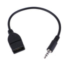 1Pc 3.5mm male audio AUX jack to USB 2.0 type a female converter adapter cabl Gw