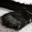 Fur Hat Fluffy Plush Cap Ear Hood Shawl Glove Unisex