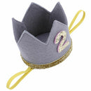 Baby Boy Girl First Birthday Hat Crown Numbers Headband Tiara Party Photo P N7X7