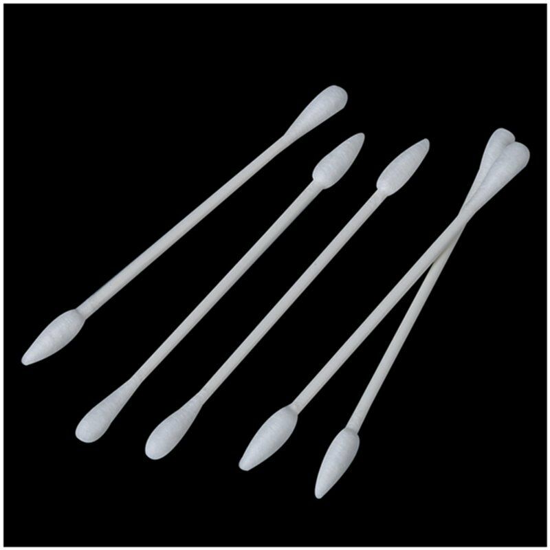 Cosmetic Makeup Dual Tip Cotton Buds Swabs Pack of Approx.100Pcs White A3O9