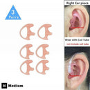 6Pieces Silicone Soft Ear Bud For Covert Acoustic Tube Earpiece For  2 Way Radio
