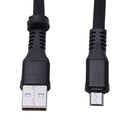 USB to Micro-USB Short Flat Charging Cable with Metal Connector for Android H9U1