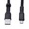 USB to Micro-USB Short Flat Charging Cable with Metal Connector for Android H9U1
