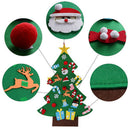 Felt Christmas Tree Set With Ornaments Xmas Gifts Wooden Hanging PendantsSEAU