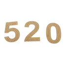 9Pcs/set Clear Acrylic Number 0-8 Pattern Stencil Template DIY Leather Craft For