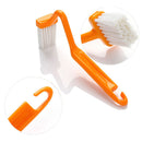 Useful Toilet Brush Scrubber Rim V-type Cleaner Clean Bent Bowl Handle Home M&