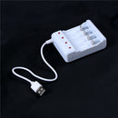 1Pcs Battery Charger AA And AAA 4Ports Battery Charger With USB Plug Z