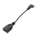 90 Degree micro- HDMI Right Direction Male to HDMI Female Adapter Cable, Le V6C2