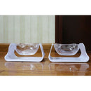 Pet Bowl Adjustable 15 Degree Inclined Cat Rice Bowl Cat Food Water Bowl Tr F7J4
