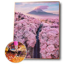 Cherry Blossom DIY Diamond Painting Rhinestone Full Round Drill Home Decor