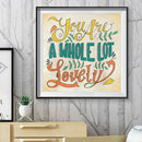 Mosaic Diamond DIY Full Drill 5D Round Letter Lovely Picture Kit Painting