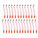 25 packs Orange Whistle & Lanyard Emergency Survival Outdoor Camping w/ Lanyard