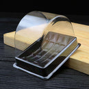 50x Clear Plastic Cupcake Packaging Box Cake Square Wedding Favors Box Gift Box