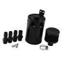 Portable Aluminum Alloy Cylinder Car Oil Catch Can/Reservoir Tank Baffled with 1