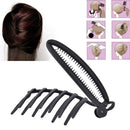 Magic DIY hair styling updo bun comb clip set for hair french twist maker 3c
