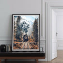 5D DIY Full Drill Diamond Painting Train Home Decor Rhinestone Mosaic Kits