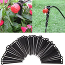 100Plastic Fixed Stem DIY Micro Drip Irrigation System Garden Watering S1K4