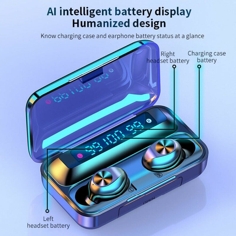 Bluetooth 5.0 TWS Wireless Earphones Earbuds Stereo Headset Headphone