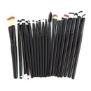Pro 20 Makeup Brushes Foundation Shadow Eyeliner Brush Kit  A
