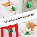 Catnip Ball Set Self-adhesive Rotated Catnip Silvervine Lick Ball For Cats