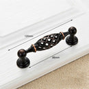 Metal Bird Cage Cabinet Door Pull Knobs Cupboard Drawer Handles 120X30mm A