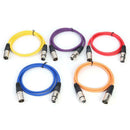 5pcs 3Pin 1m/3.28ft Male to Female AUX Stereo Audio Cable Speaker Auxiliary Cord