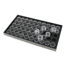 Organizer Tray with 50 Bottles Set for Nail Art Diamond Painting Rhinestone