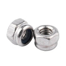 M3 x 0.5mm Stainless Steel Nylock Nylon Insert Hex Lock Nuts 50pcs