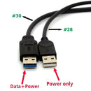 2 Ports USB 3.0 Female to USB Male Header Extension Y Cable Adapter