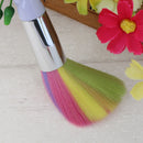 10pcs Spiral Pattern Colorful Makeup Brush Set Foundation Blusher Face Powd