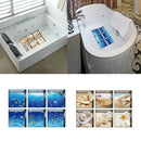 12pcs Bathtub Stickers for Kids Shower Decals Treads Non-Slip Applique