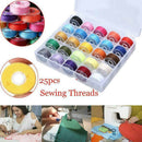 25* Sewing Machine Bobbins Thread Spools Case With Threads for Sewing Machine AU