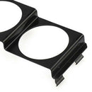 52mm Single DIN Radio Slot Pod Triple Gauge Meter Panel Radio Holder Black