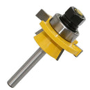 2pcs 1/4'' Shank Tongue and Groove Router Bit Set Durable Rotary Power Tools